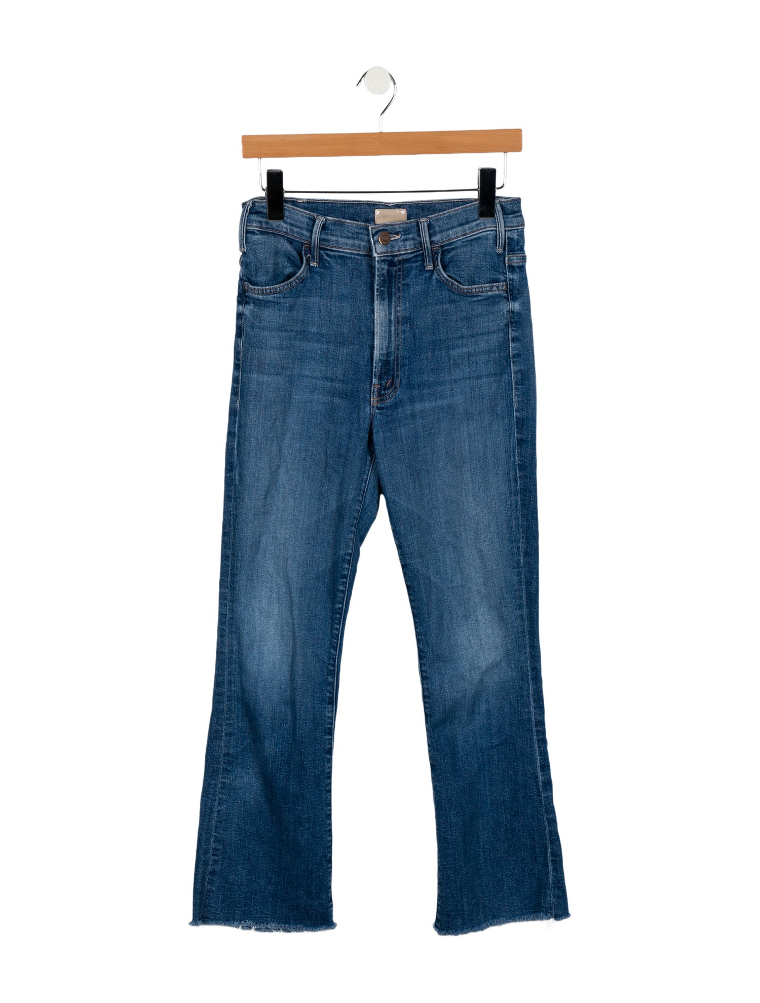 Mother Mid-Rise Straight Leg Jeans