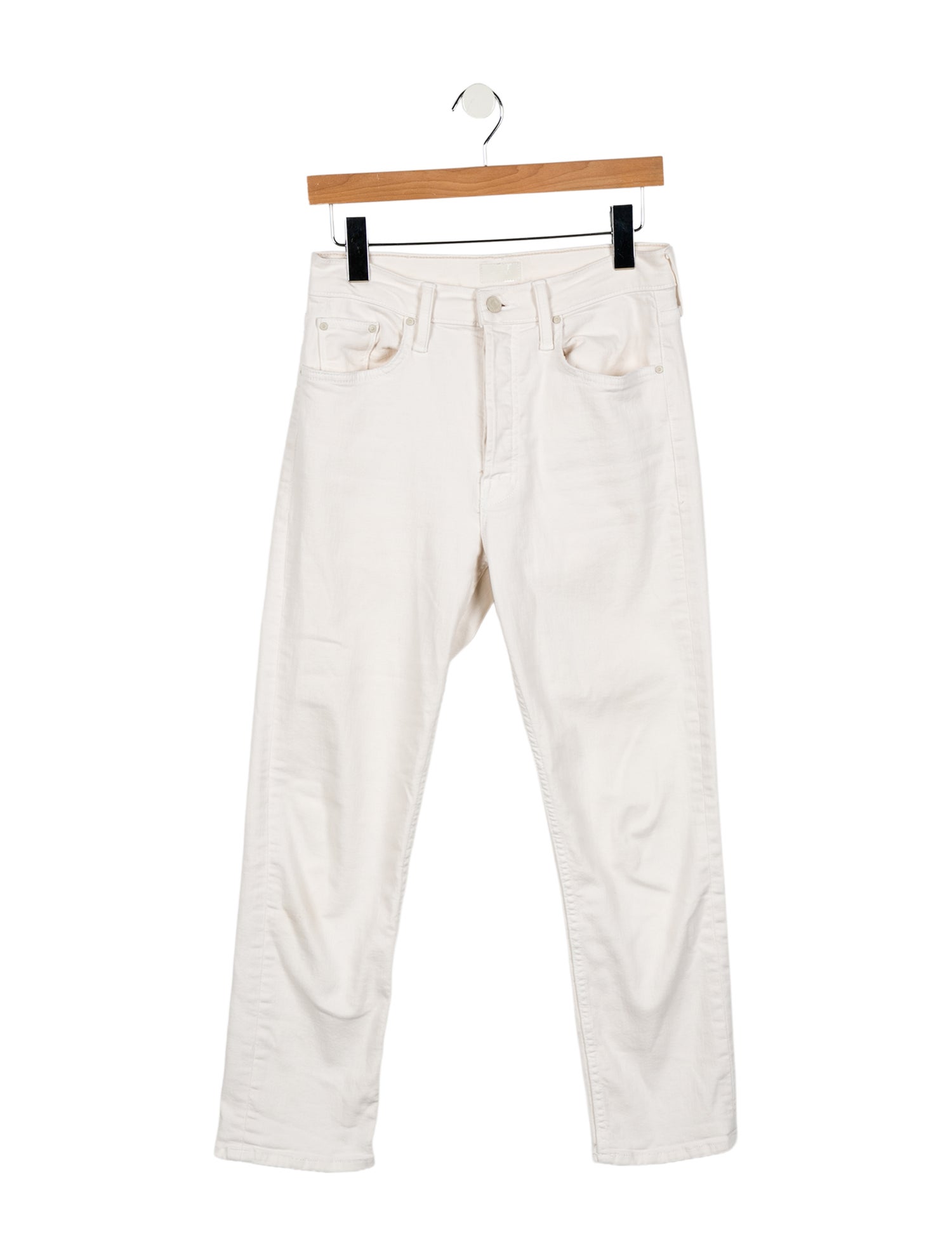 Mother Mid-Rise Straight Leg Jeans