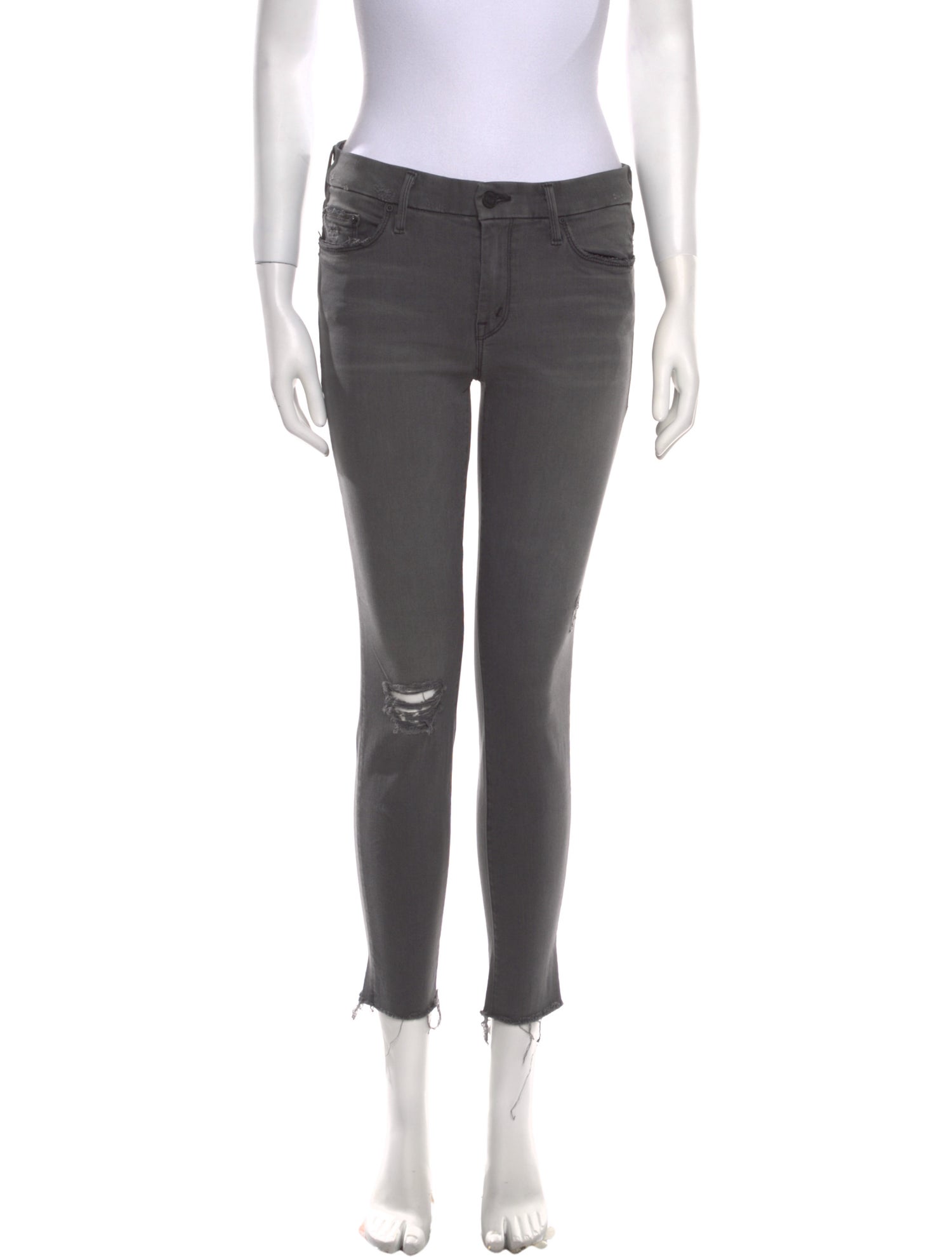 Mother Mid-Rise Skinny Leg Jeans