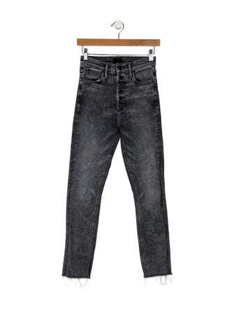 Mother Mid-Rise Skinny Leg Jeans