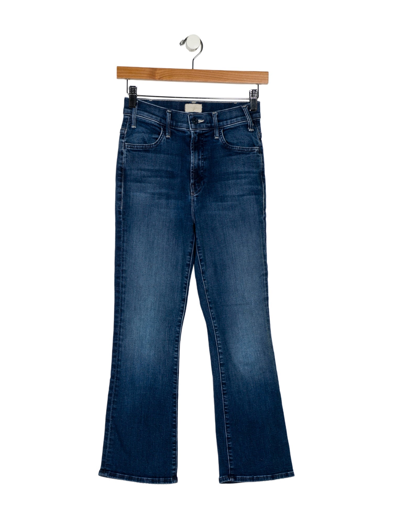 Mother Mid-Rise Straight Leg Jeans