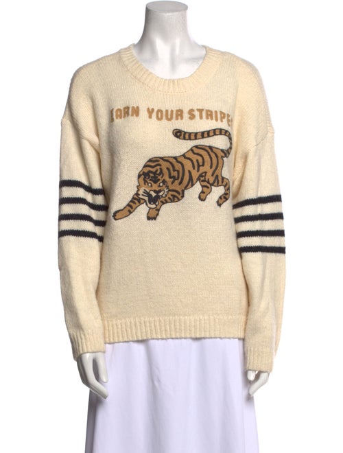 Mother Graphic Print Scoop Neck Sweater