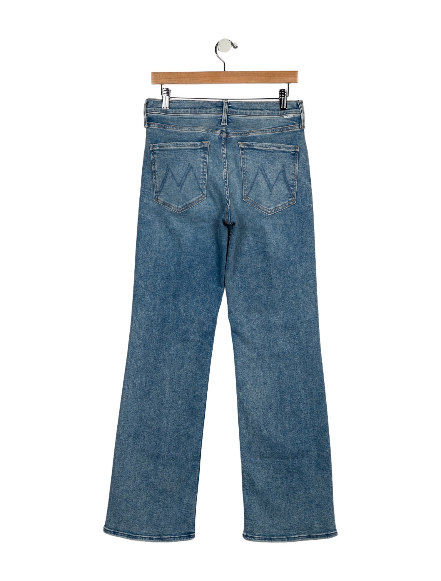 Mother Mid-Rise Wide Leg Jeans