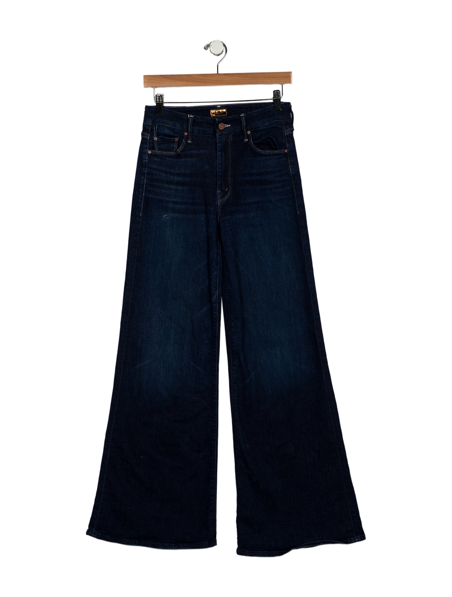 Mother Mid-Rise Wide Leg Jeans