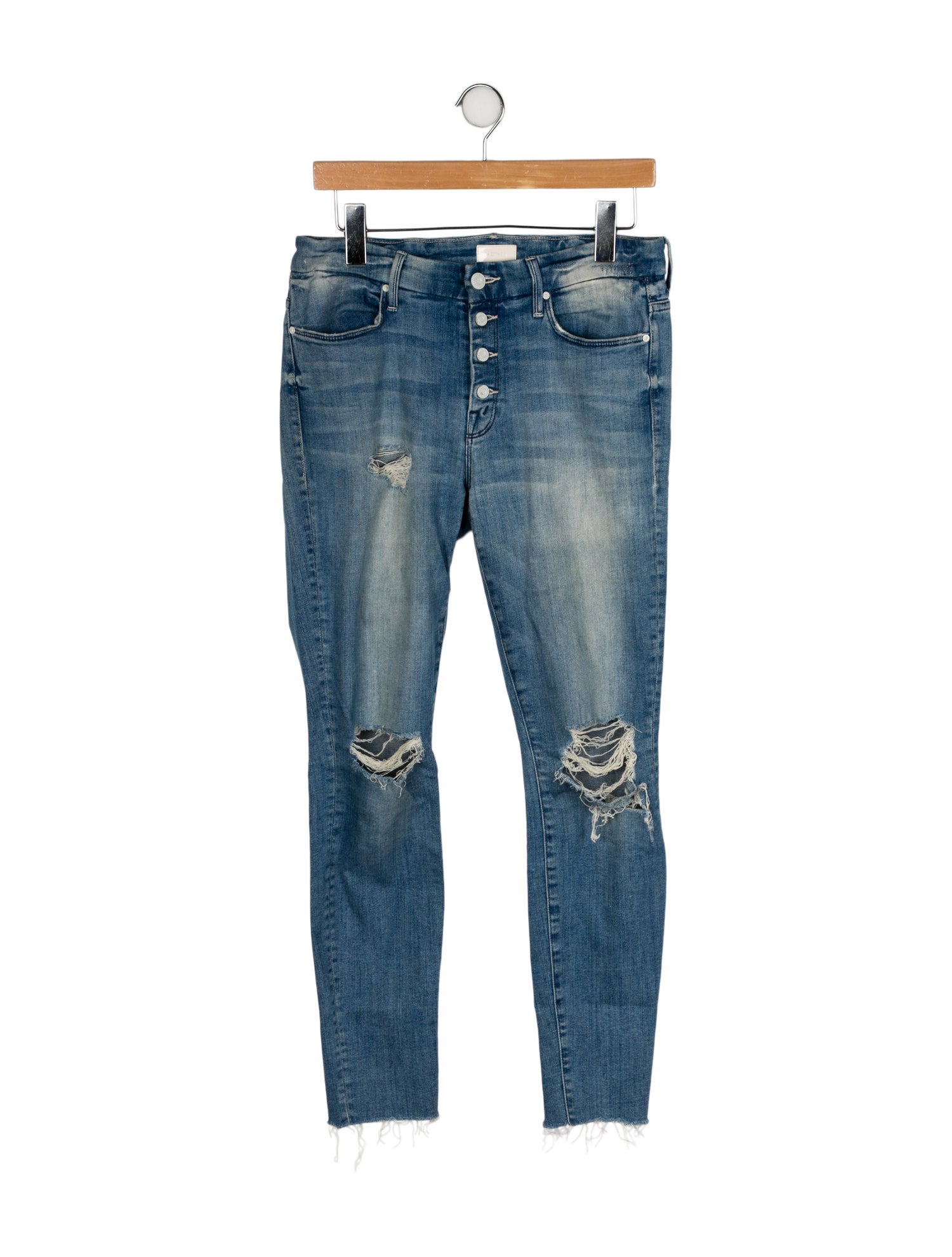 Mother Mid-Rise Skinny Leg Jeans