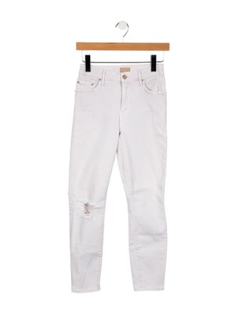 Mother Mid-Rise Skinny Leg Jeans
