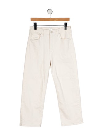 Mother Mid-Rise Wide Leg Jeans