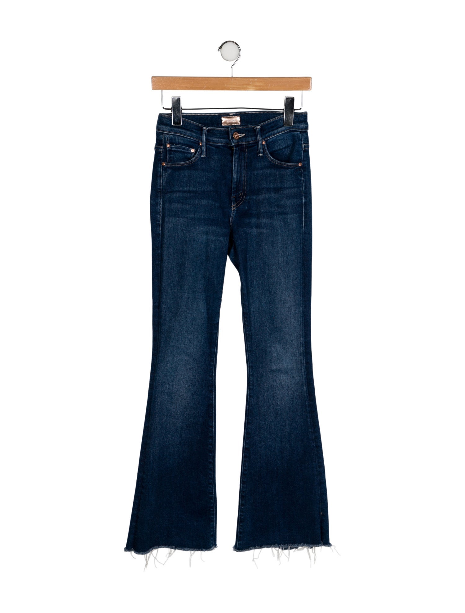 Mother Mid-Rise Wide Leg Jeans