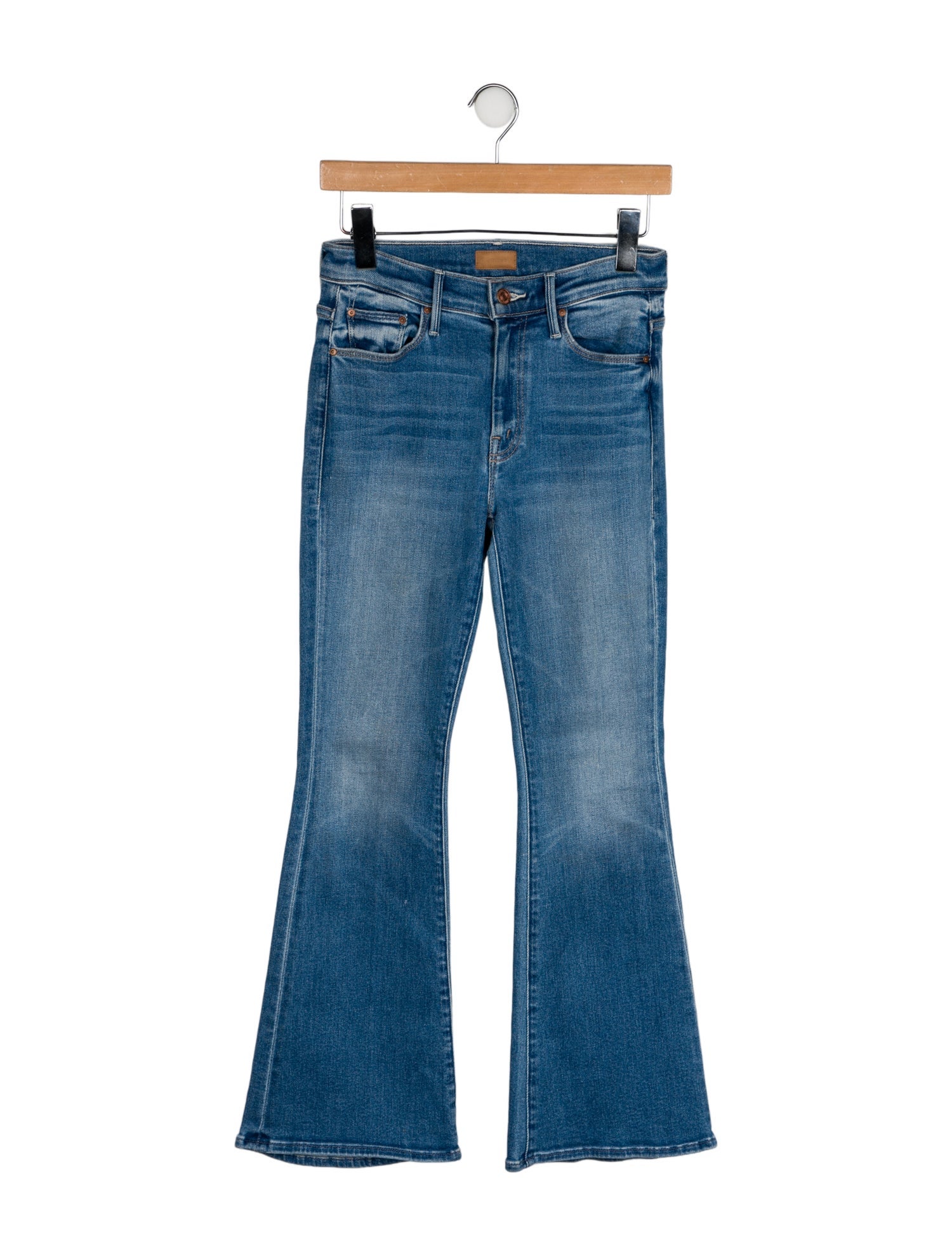 Mother Mid-Rise Wide Leg Jeans