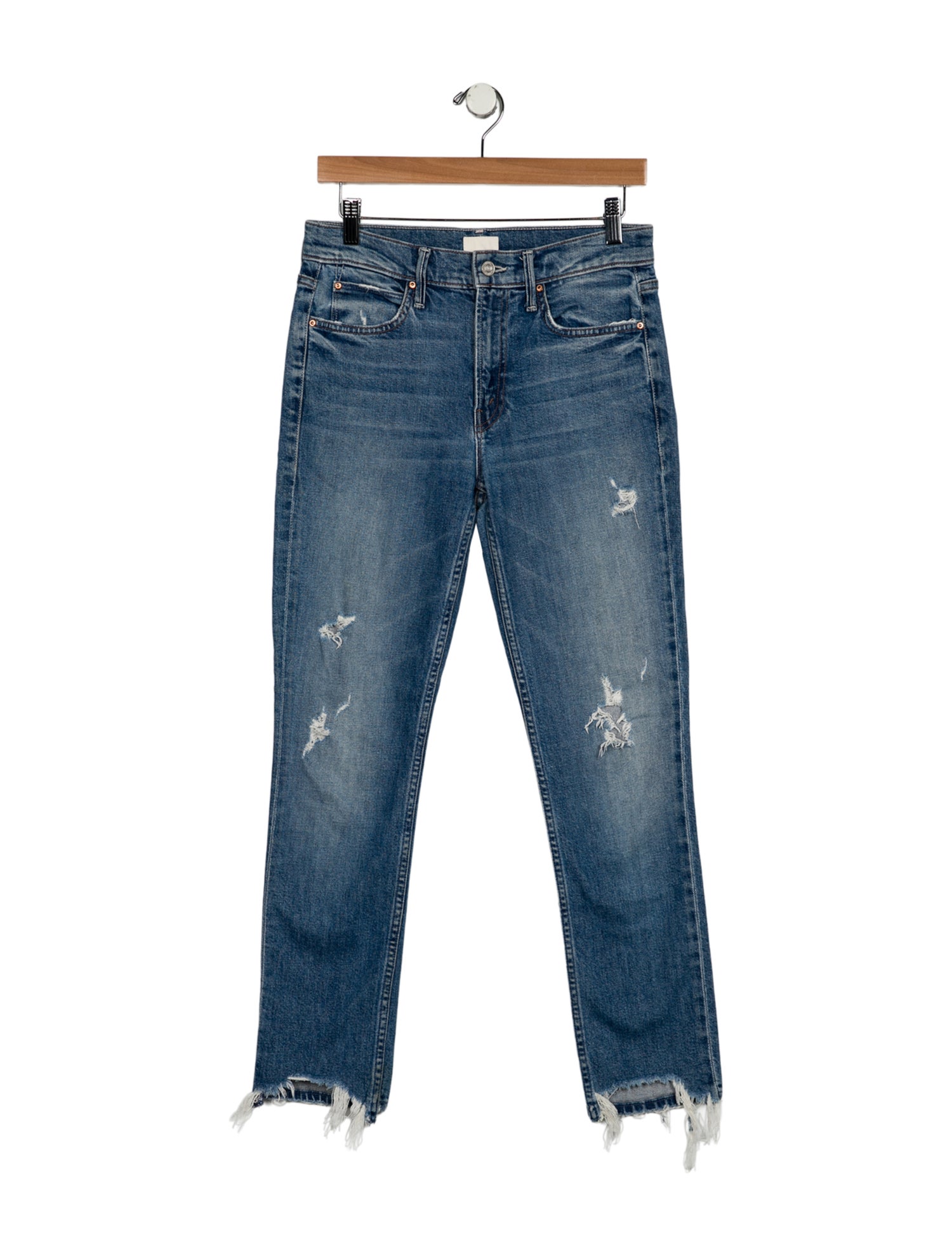 Mother Mid-Rise Skinny Leg Jeans