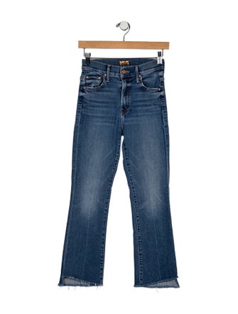 Mother Mid-Rise Straight Leg Jeans