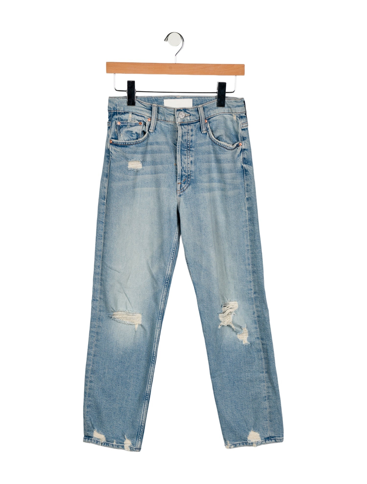 Mother High-Rise Straight Leg Jeans