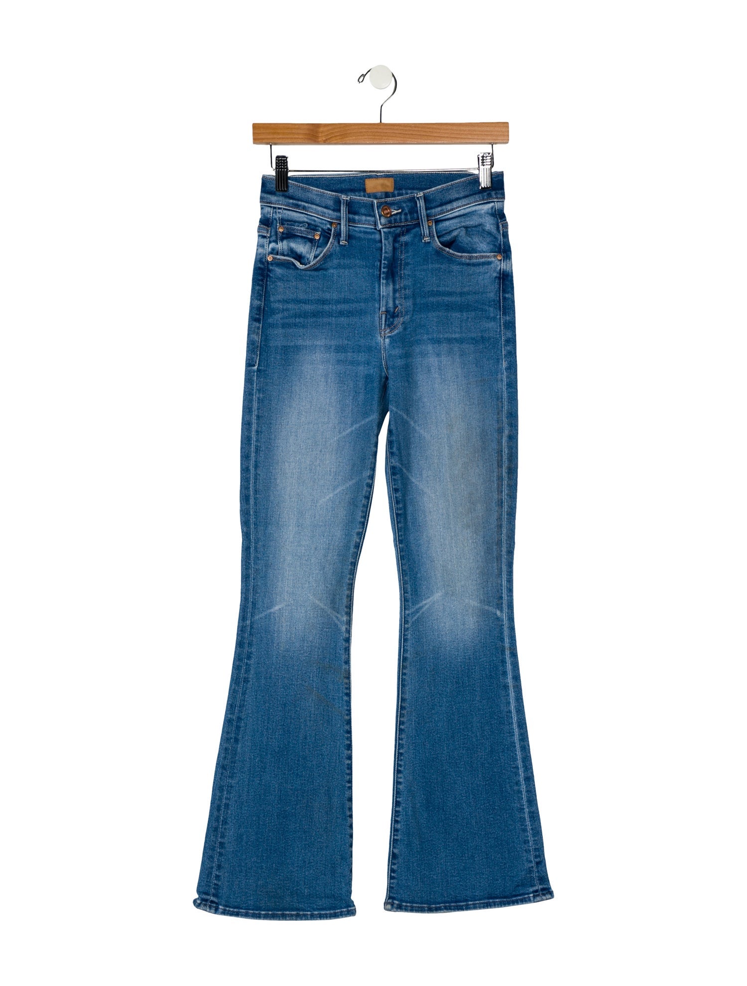 Mother Mid-Rise Wide Leg Jeans