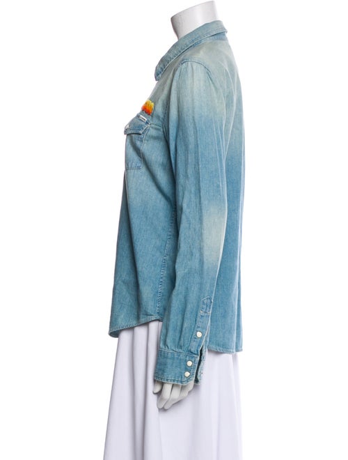 Mother Long Sleeve Button-Up Top