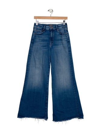 Mother Mid-Rise Wide Leg Jeans