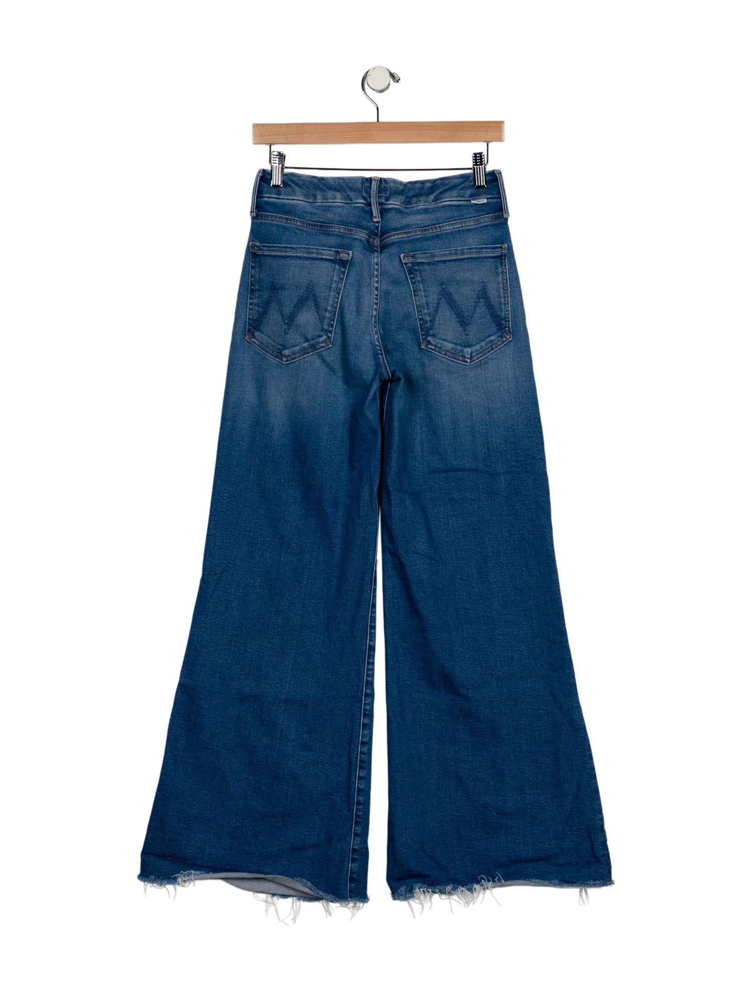 Mother Mid-Rise Wide Leg Jeans