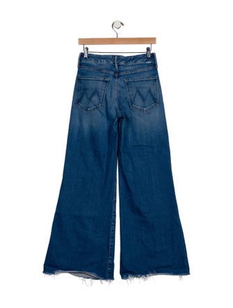 Mother Mid-Rise Wide Leg Jeans