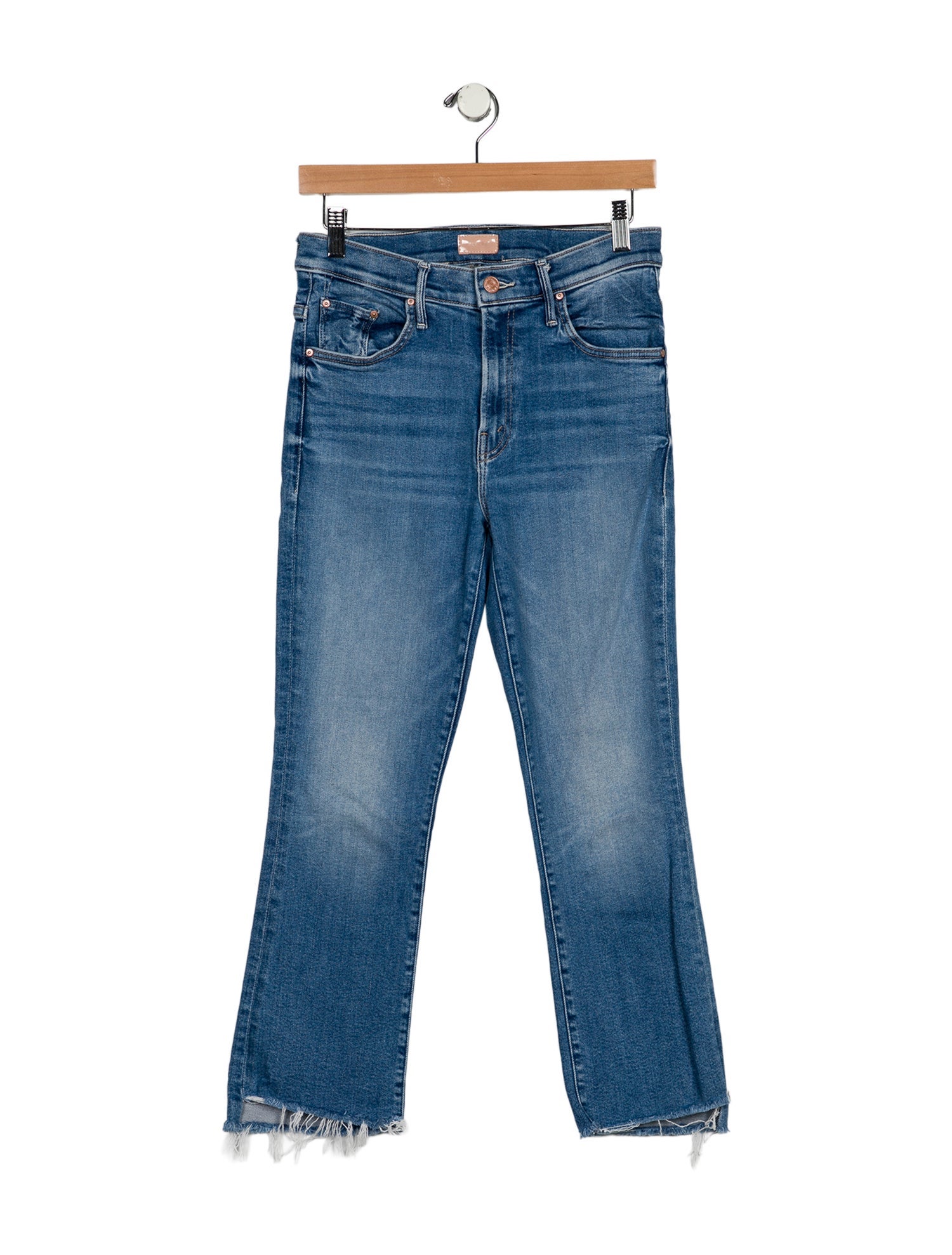 Mother Mid-Rise Straight Leg Jeans