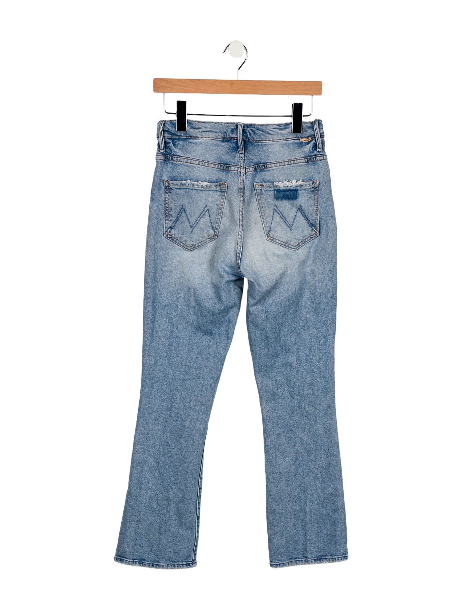 Mother Mid-Rise Straight Leg Jeans
