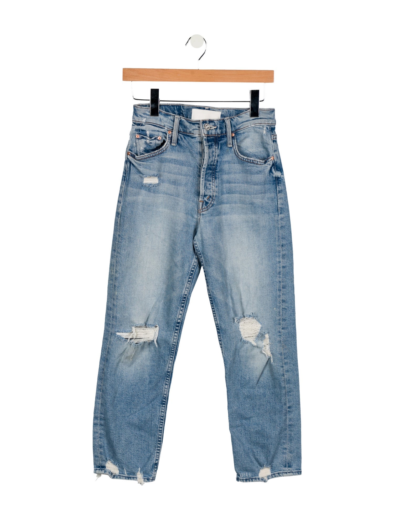 Mother High-Rise Straight Leg Jeans