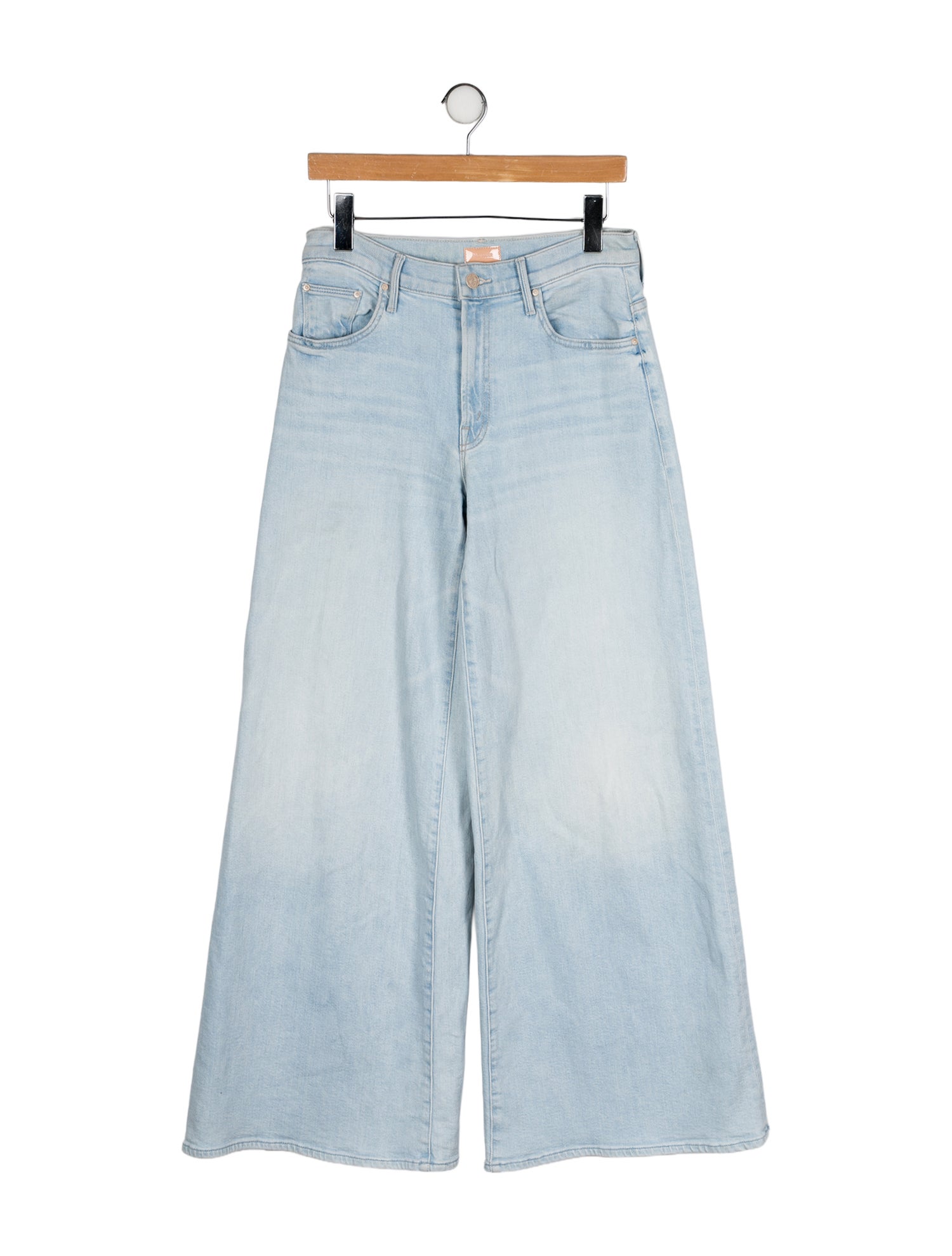 Mother Mid-Rise Wide Leg Jeans