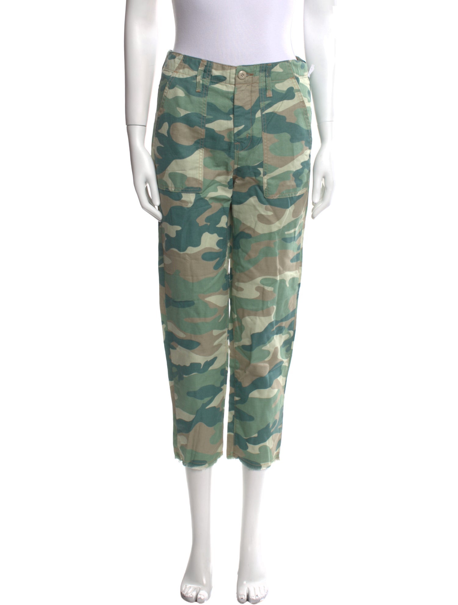 Mother Camouflage Print Skinny Leg Pants