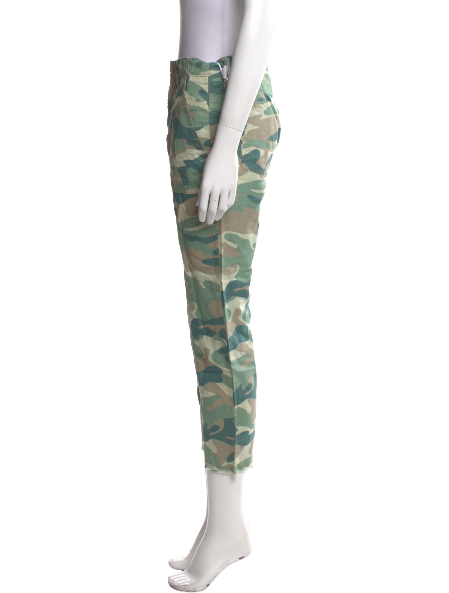 Mother Camouflage Print Skinny Leg Pants