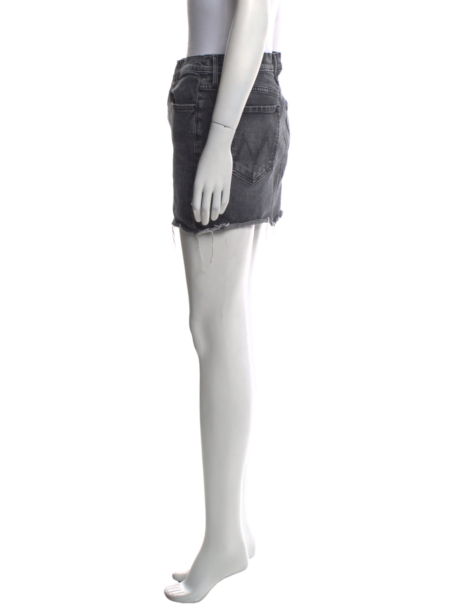 Mother Distressed Accents Mini Skirt