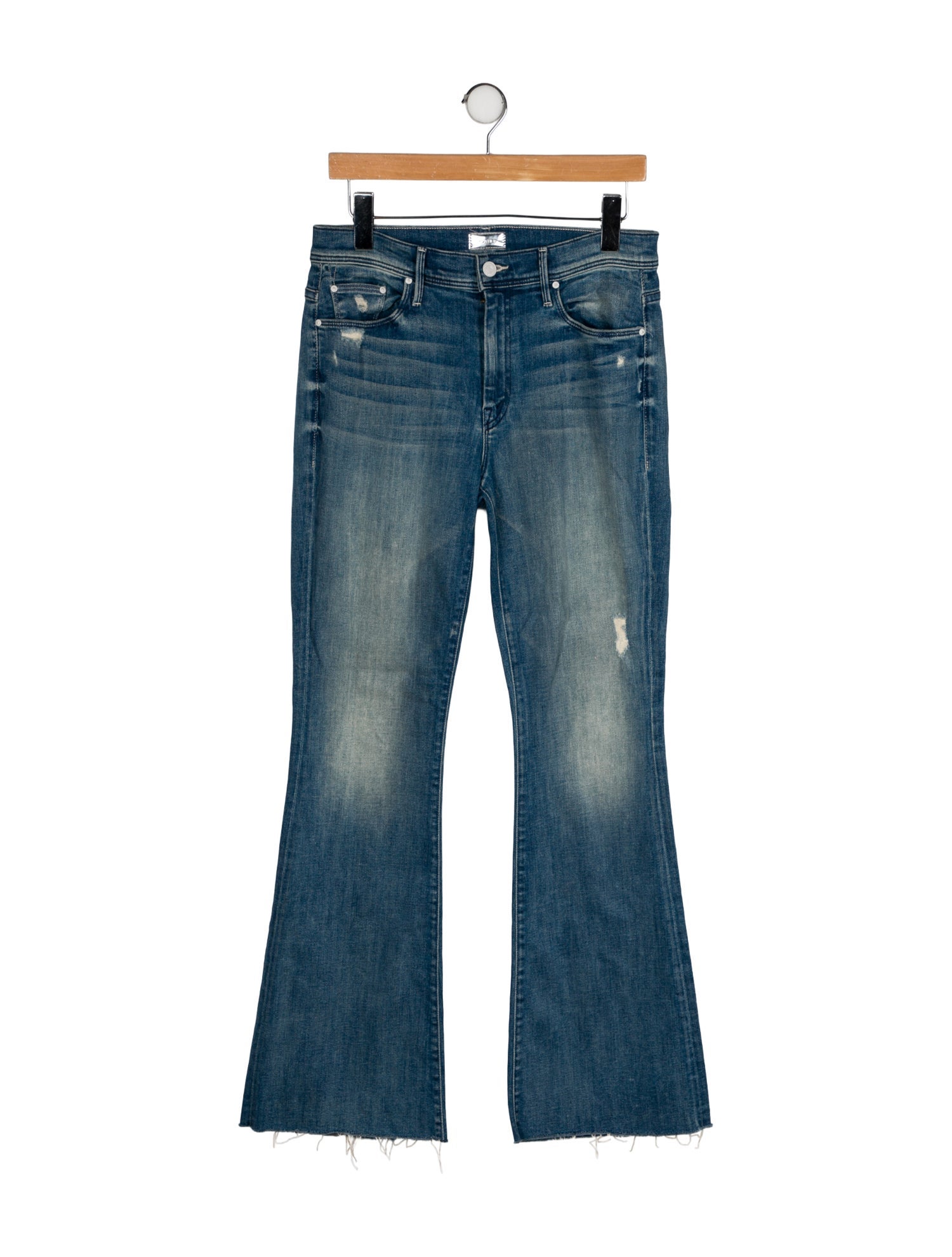 Mother Mid-Rise Wide Leg Jeans