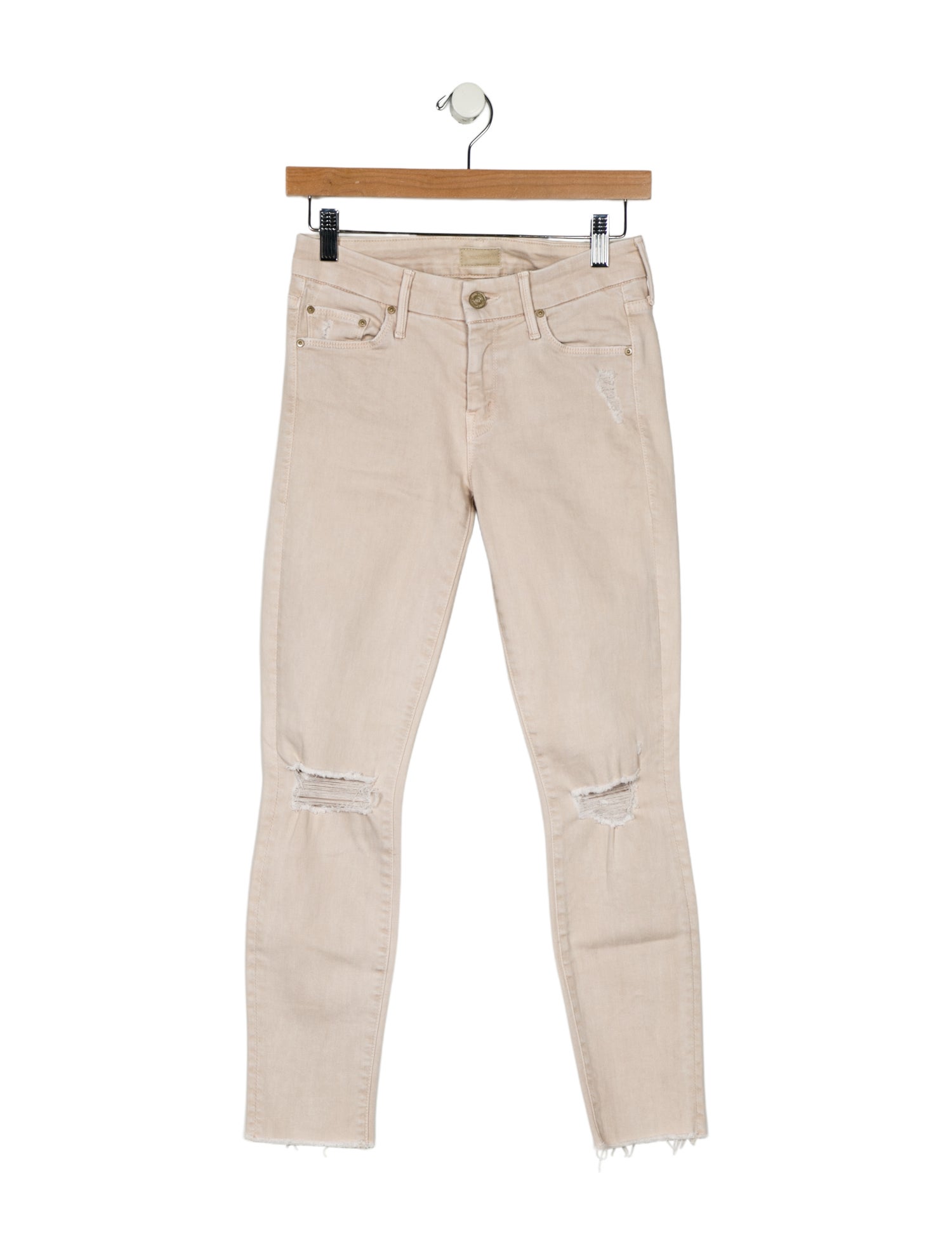 Mother Mid-Rise Skinny Leg Jeans