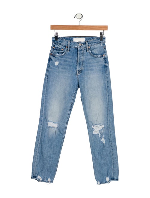 Mother Mid-Rise Straight Leg Jeans