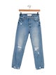 Mother Mid-Rise Straight Leg Jeans