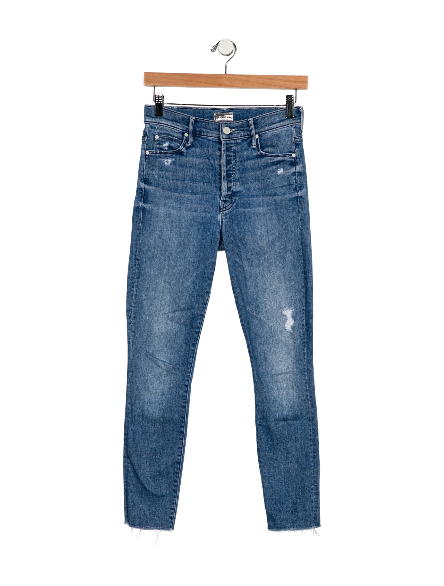 Mother Mid-Rise Skinny Leg Jeans