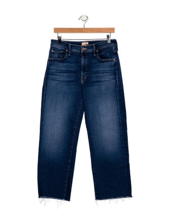 Mother Mid-Rise Wide Leg Jeans