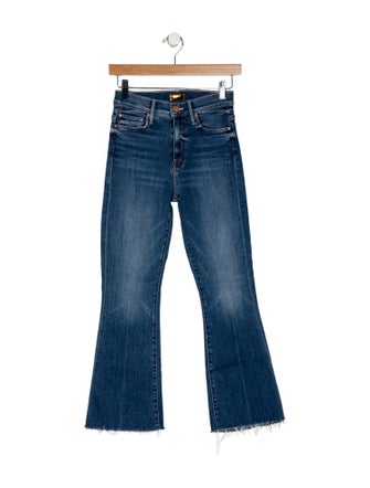 Mother Mid-Rise Wide Leg Jeans