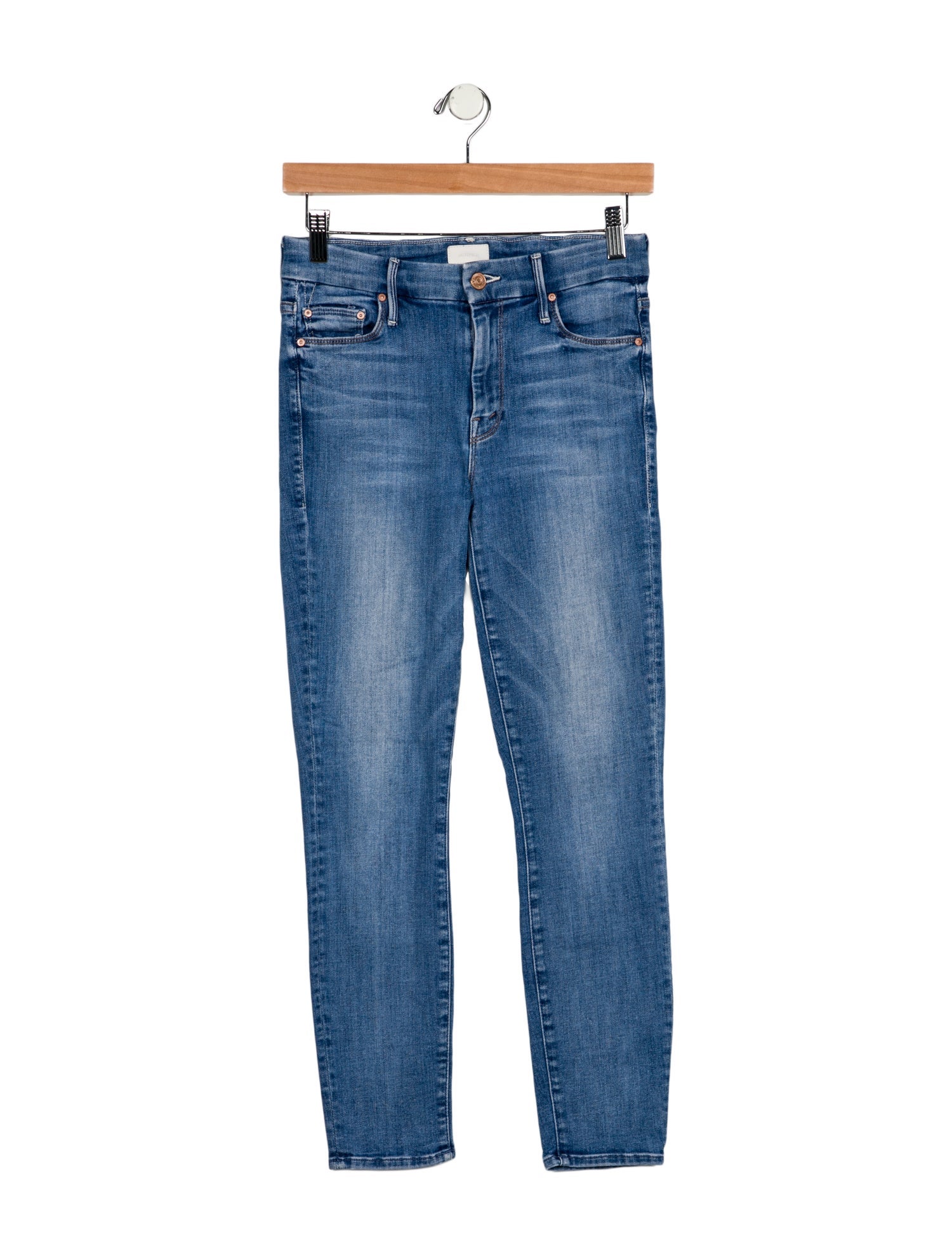 Mother Mid-Rise Skinny Leg Jeans