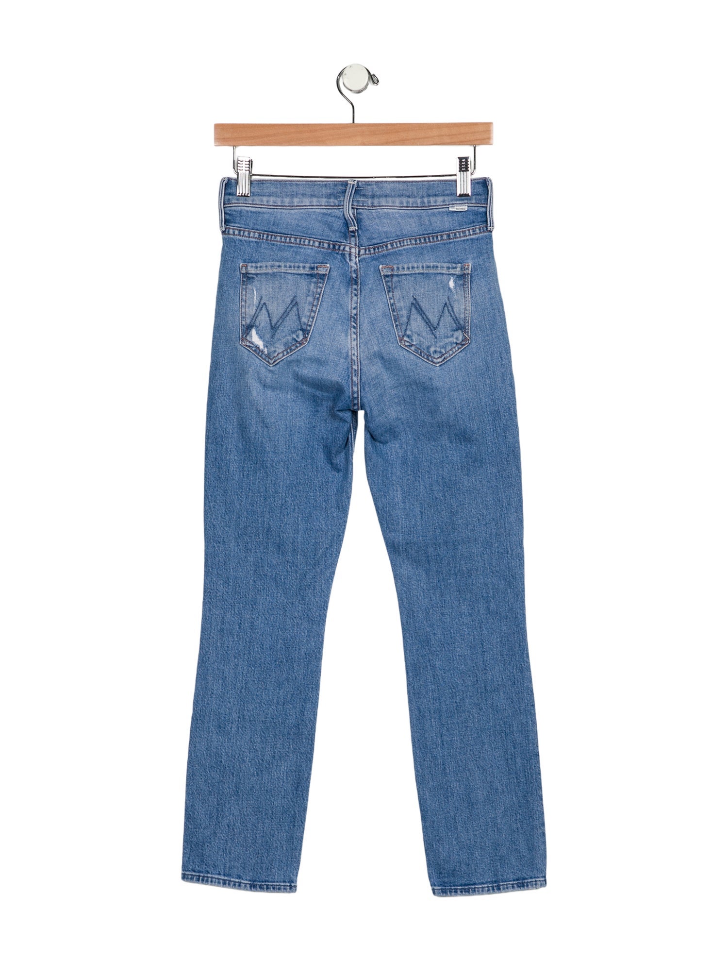 Mother Mid-Rise Straight Leg Jeans