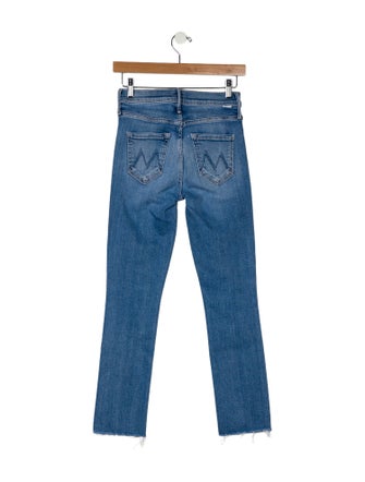 Mother Mid-Rise Straight Leg Jeans