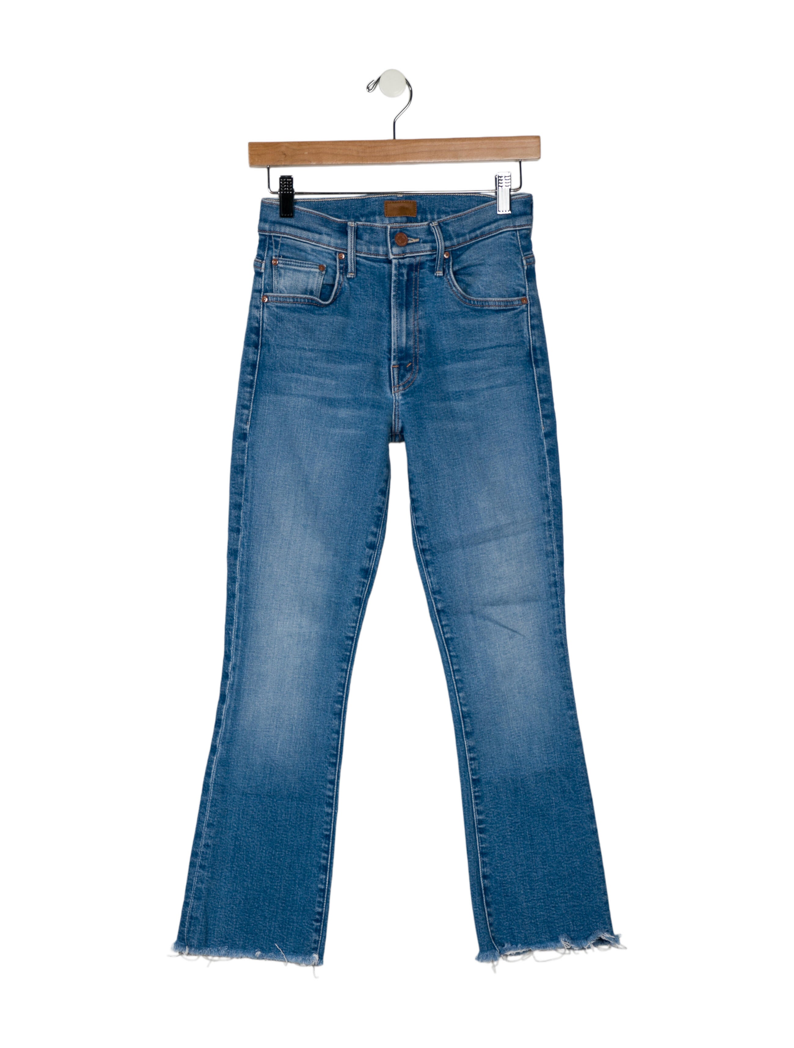Mother Mid-Rise Straight Leg Jeans