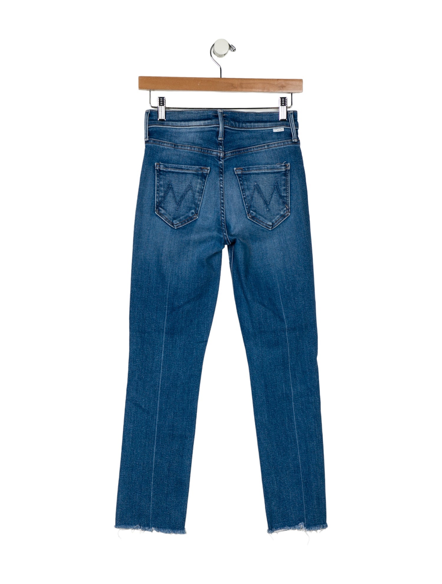 Mother Mid-Rise Straight Leg Jeans