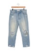 Mother Mid-Rise Straight Leg Jeans