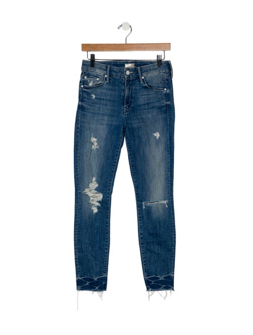 Mother Mid-Rise Skinny Leg Jeans