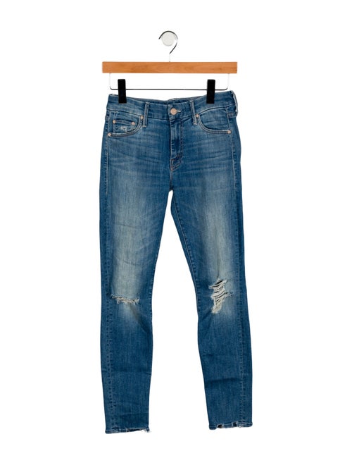 Mother Mid-Rise Skinny Leg Jeans