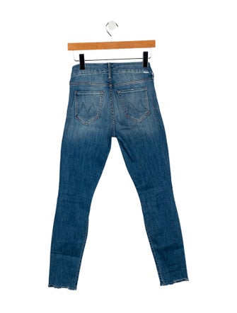 Mother Mid-Rise Skinny Leg Jeans