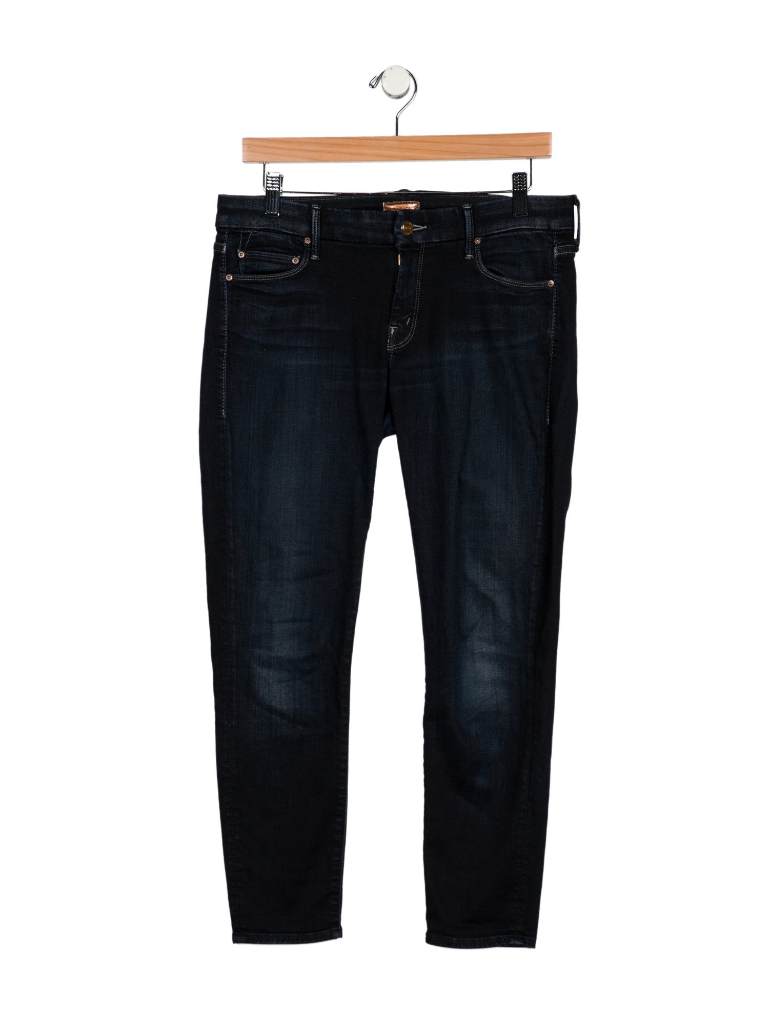 Mother Mid-Rise Skinny Leg Jeans