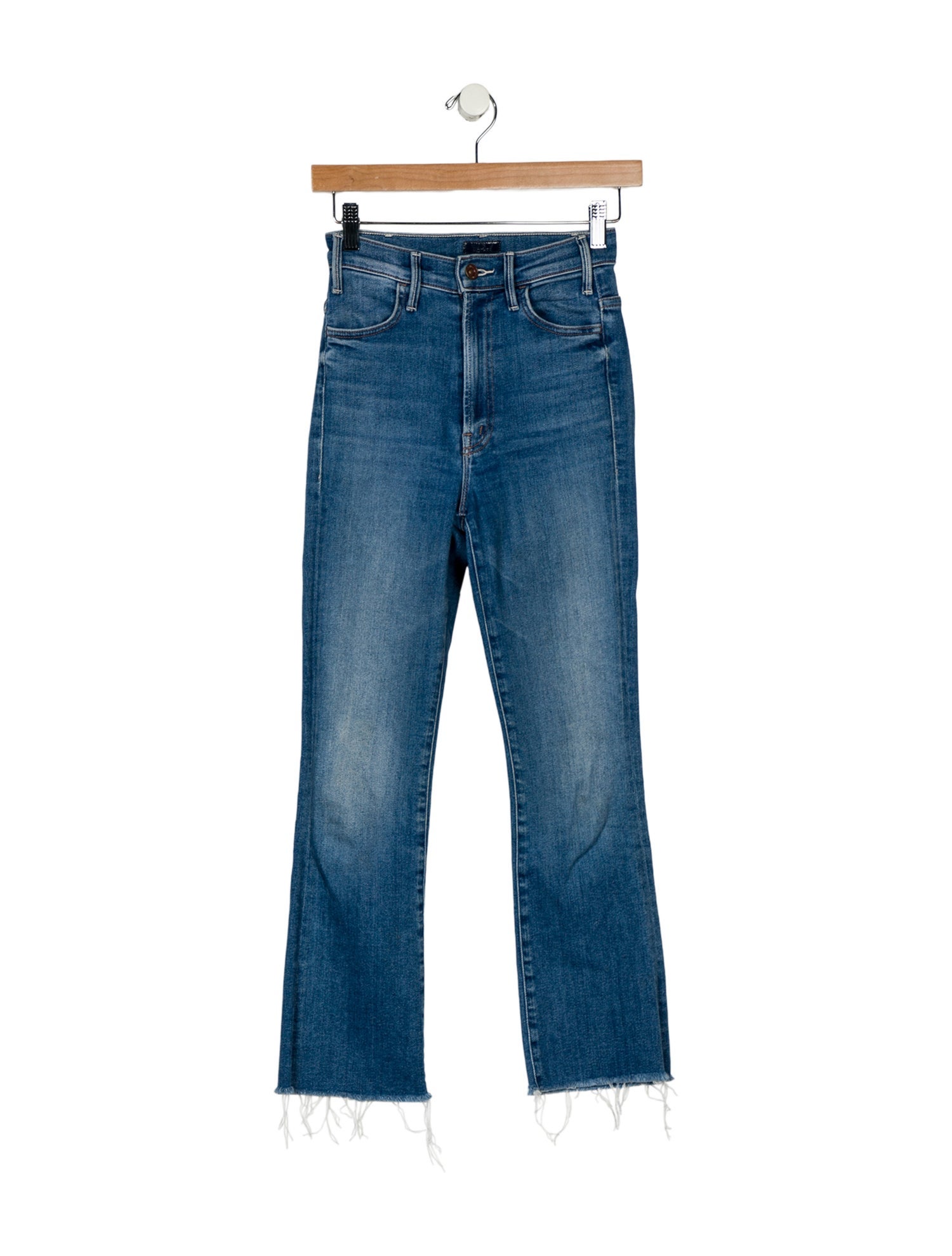 Mother Mid-Rise Straight Leg Jeans