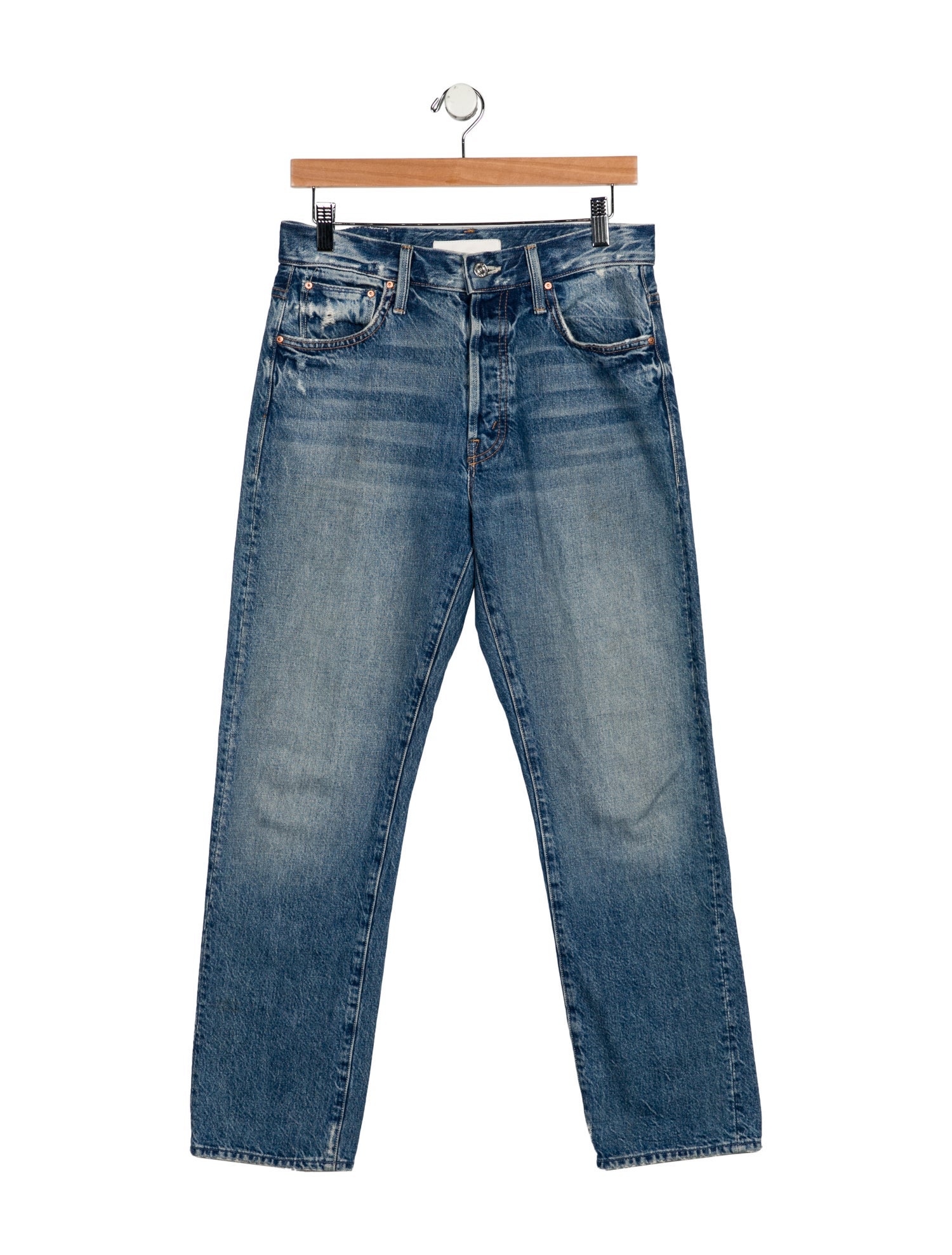 Mother High-Rise Straight Leg Jeans