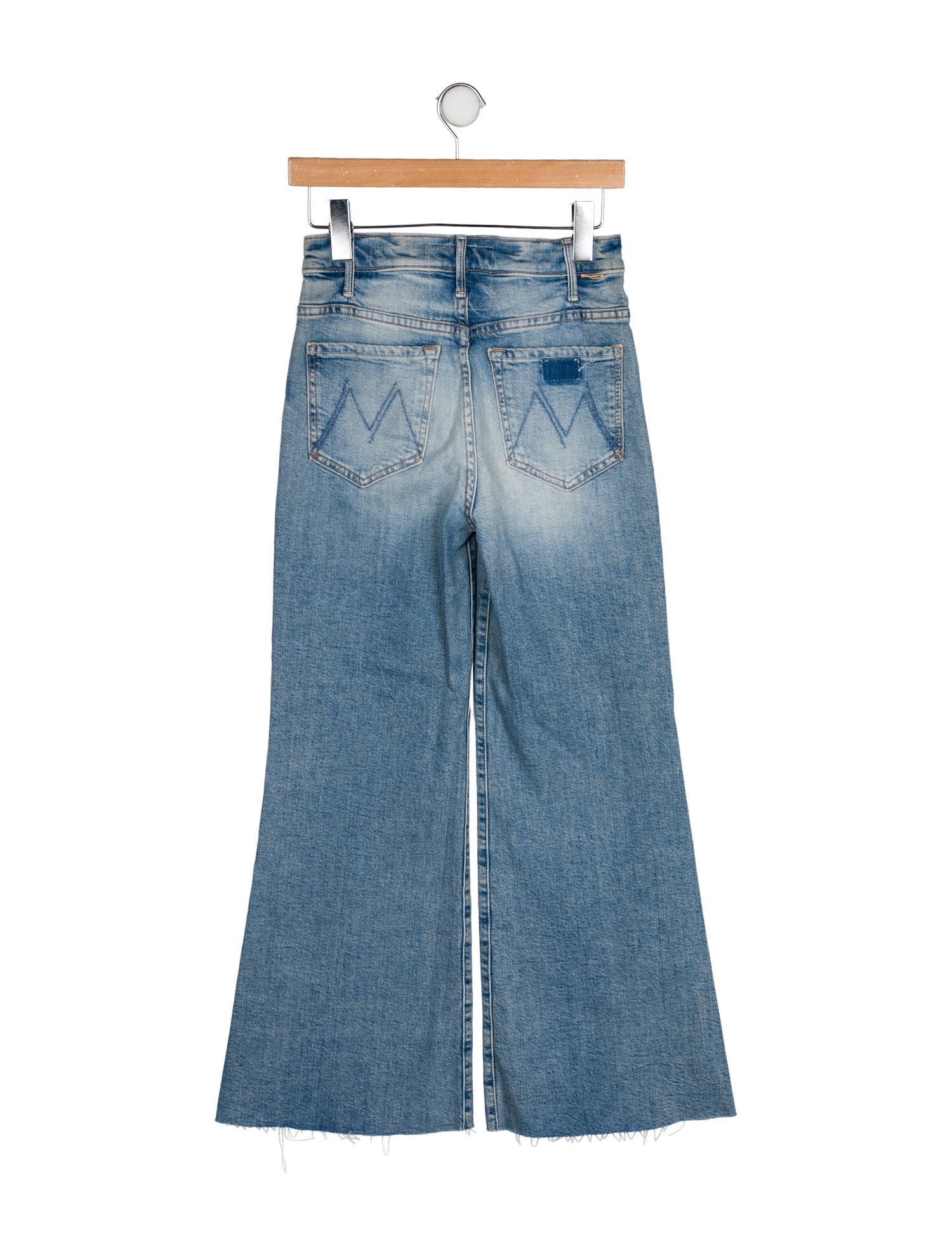 Mother Mid-Rise Wide Leg Jeans