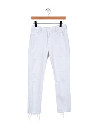 Mother Mid-Rise Straight Leg Jeans
