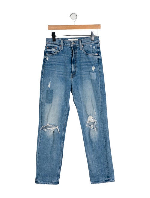 Mother High-Rise Straight Leg Jeans